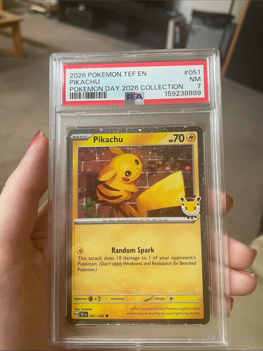 PSA Graded Pikachu Pokémon day 2026 collection Card - Yellow